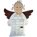 Kalender-engel med 24 skuffer